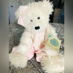 Adorable Pink and White Teddy Bear